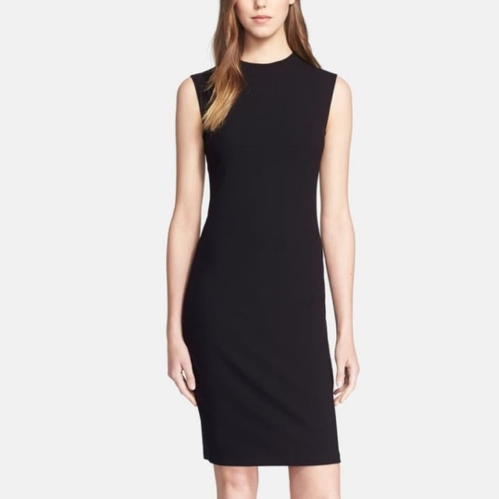 Vince Black Sleeveless Shift Dress Size M | Minimalist Classic